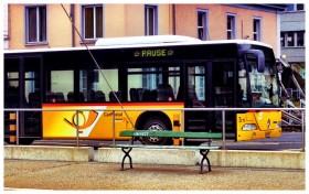 La pausa del Bus in Svizzera
